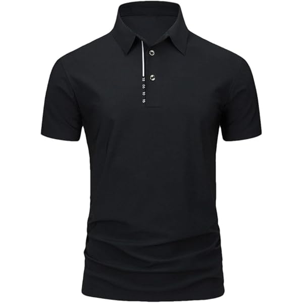 JEShifangjiusu Mens Polo V Neck Shirts Short Sleeve Stand